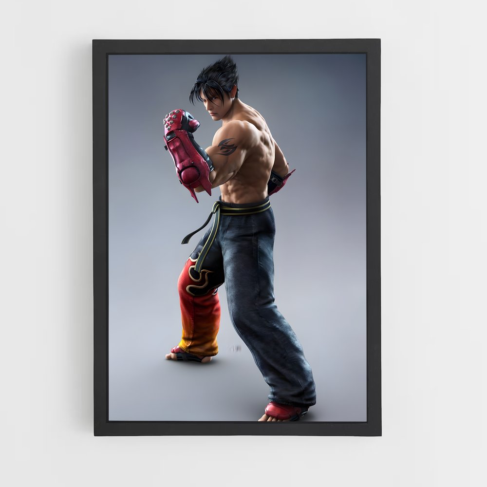 Poster Jin en Lutte – affiche Tekken (vue 2)